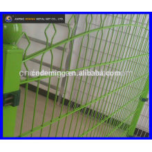 double horizontal wire welded fence, public grounds double wire fence